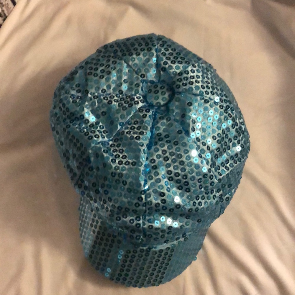 Blue sparkle hat
